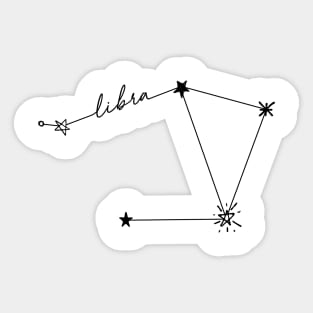 Libra Constellation Drawing Sticker Sticker